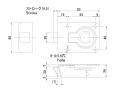 ステンレスタンクローリー錠 C-1844 SUS304 (穴付)