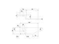 Receiving money for tilt head 9 × 65 pieces R 35 mm step