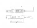 エビ金打抜式 AB型 L=270mm 台付