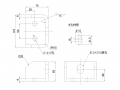防滑配件Cono形110×75，带孔P = 50日野大型（2017年5月〜）