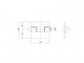Large dump hinge pin triangle R