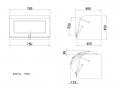 アイバワークス ステンレス スイングハッチ工具箱 TB-75L 750×455×450mm