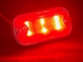 LO-100 LED方形标记，亚克力透镜，红色，24V