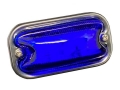 LO-100 LED方形标记，亚克力透镜，蓝色，24V