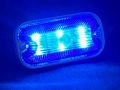 LO-100 LED方形标记，亚克力透镜，蓝色，24V