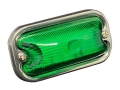 LO-100 LED square marker, acrylic lens, green, 24V
