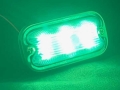 LO-100 LED square marker, acrylic lens, green, 24V