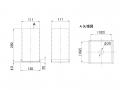 スタンションガイド本体 100×100×200mm 鋼材運搬用