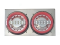 JB 圓形 LED 尾燈 2 個 LED 嵌入式後燈