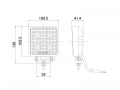 LED工作灯方形LSL-1002BL蓝色安全灯（12/24/48V通用）15W